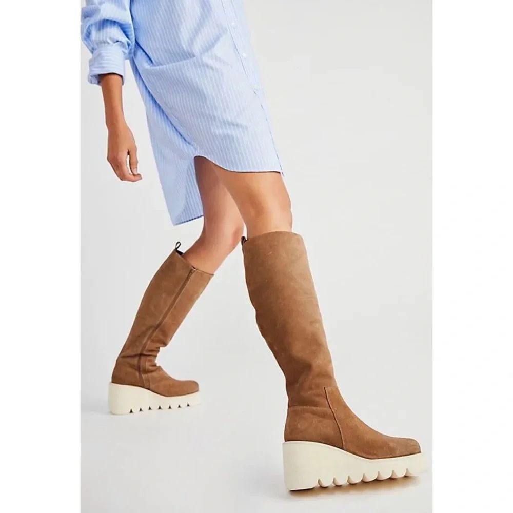Free People Alexi Wedge Tall Boots